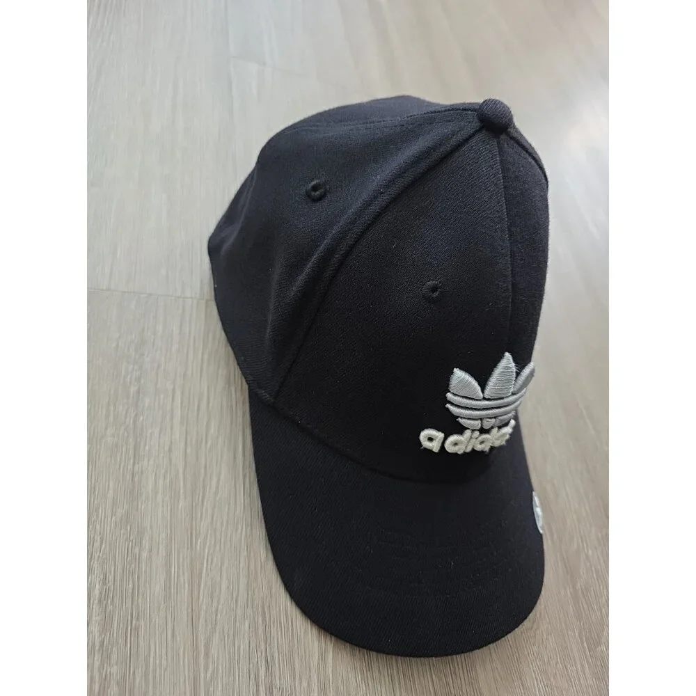 Adidas Originals‎ Trefoil Black A Flex Fitted Hat Cap L XL Unisex